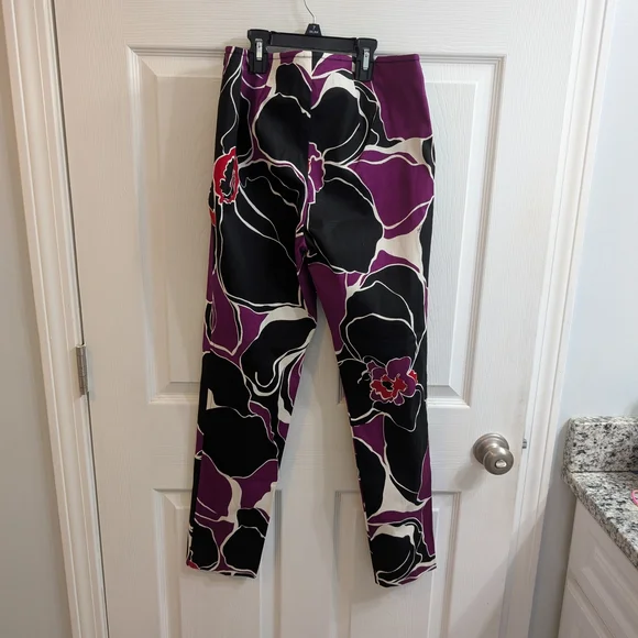 Trina‎ Turk Varvara Lady Day Orchid Pants 28Wx38L  - Size 2 - Picture 3 of 5